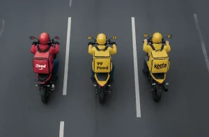 iFood, 99Food e Keeta disputam o delivery