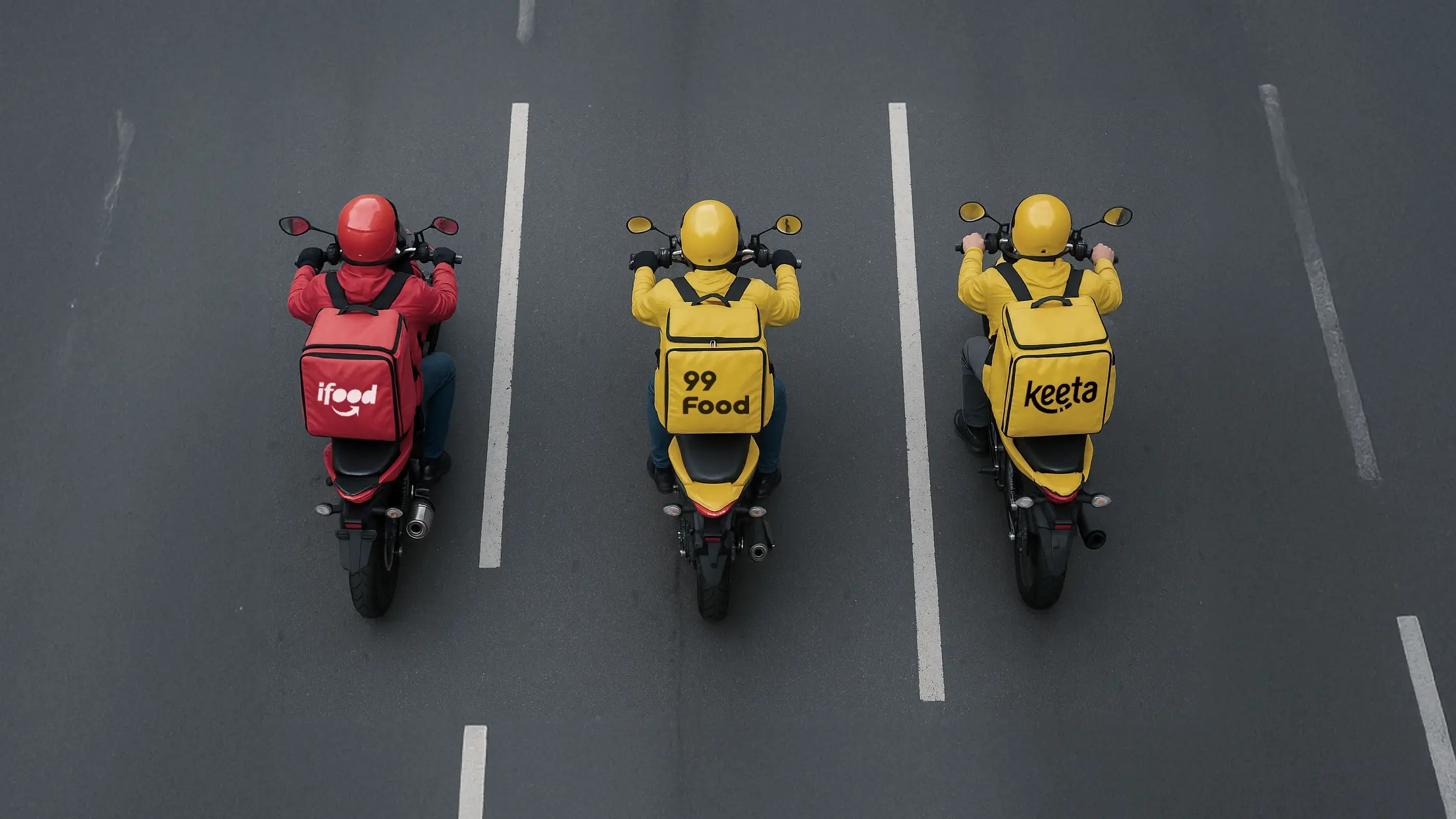 iFood, 99Food e Keeta disputam o delivery