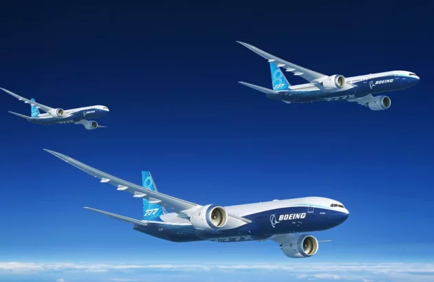 A nova família de aviões 777X da Boeing deve estar pronta para entrega aos clientes em 2026 ou 2027