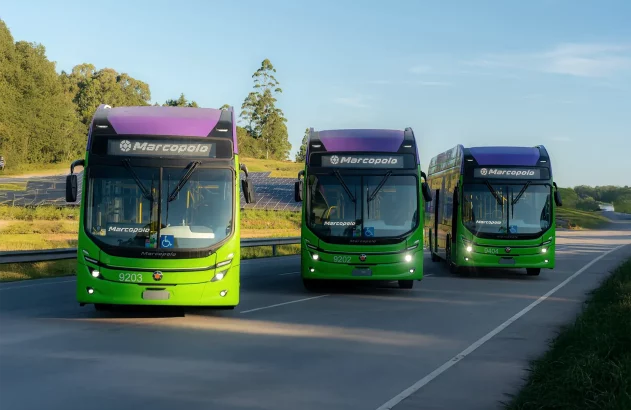 Ônibus de linha urbana da Marcopolo. Foto: Divulgação