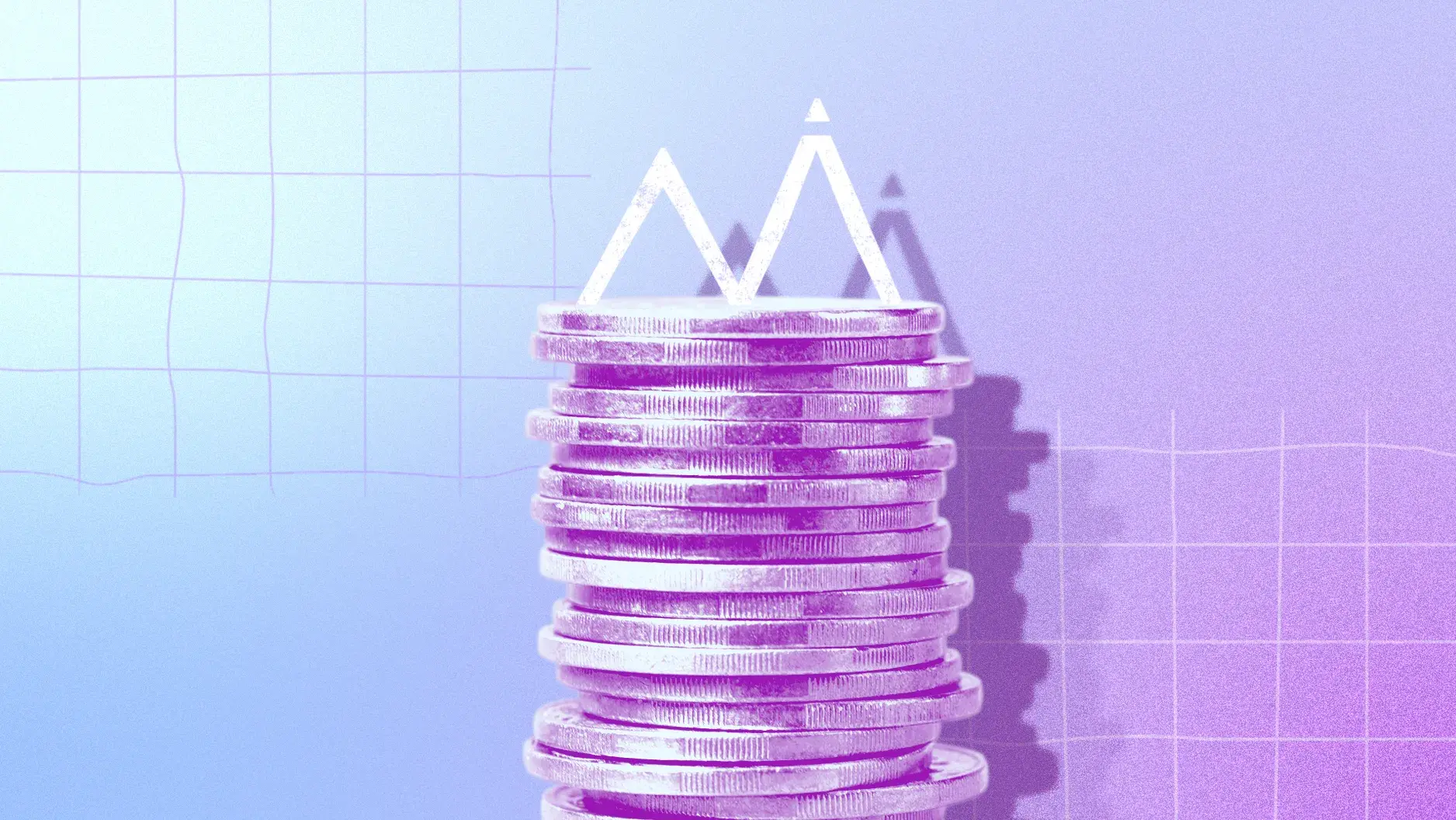 ilustração com moedas e o símbolo do Banco Master sobre elas para ilustrar reportagem sobre o Will Bank