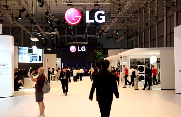 Estande da LG a feira de eletrônicos de consumo e eletrodomésticos IFA, em Berlim
