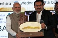 Narendra Modi, primeiro-ministro da Índia, e o empresário Gautam Adani