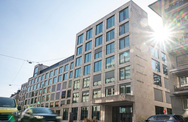 Sede do banco suíço MBaer, acusado de lavagem de dinheiro