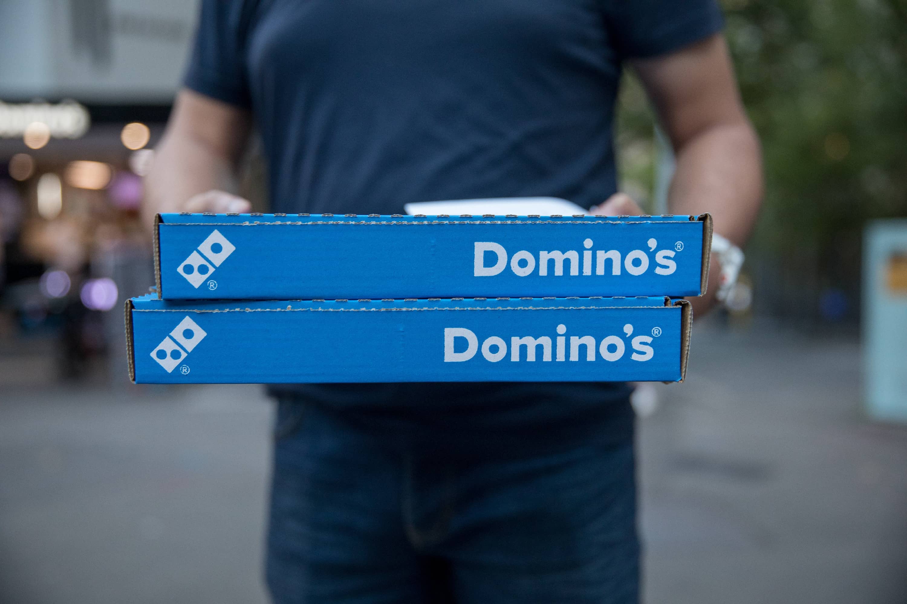 Caixas de pizza da Domino's