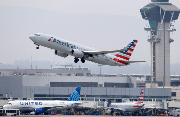 Aviões da American Airlines e United Airlines (Foto: Mario Tama/Getty Images/ Bloomberg)