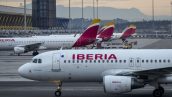 Aviões da Iberia no aeroporto de Barajas, Madri (Foto: Bloomberg)