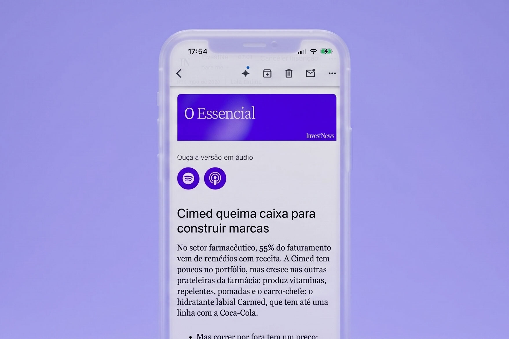 Newsletter diária O Essencial